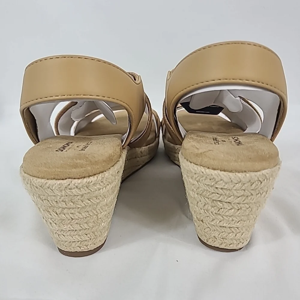 NEW Sonoma Goods For Life® Coraa Espadrille Wedge Sandals Ortholite Taupe Sz 11